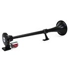 Hornblasters Mini-tug Black Loud Air Horn For Semi   Large Truck - Big Rig Sound