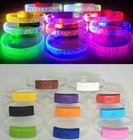 Lot Of 24 Superstar Led Lightup Wristband Bracelet Glow In Dark Star Party Favor