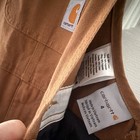 Carhartt Kid   s Brown Canvas Bib Overalls 100  Cotton Size 4