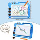 Magnetic Drawing Board Kids Dino Doodle Pad Mess Free Travel Toy W  Stamps