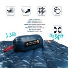 Ultralight Down Camping Blanket - 1 35lbs  650 Fill Power Puffy Quilt  Compac   