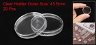 20pcs 39mm Silver Dollar Coin Holders Round Plastic Coin Capsule Acrylic