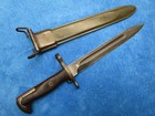 Original Vintage Us Ww2 M1905 42 Military M1 Bayonet And Scabbard Maker Afh