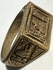 Phra Lp Doo Wat Sakae Ring Thai Buddha Amulet Brass Pendant Fate Changer Metta 1