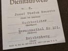 Ww2 Wwii German Third Reich Police Polizei Dienstausweis Work Book Booklet 1944