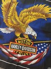 Vintage Lot Of 3 1980   s Official Harley Davidson Eagle Bandana 21   sq Usa Made