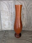 Trio Of Vintage Wood Vases Circa 70s  Set Of Three