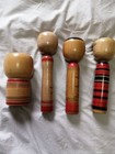 Kokeshi 4 Piece Set Showa Era Dolls Japanese Traditional Traditional Japan