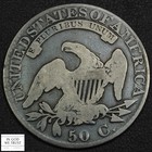 1824 4 Overdate Capped Bust Silver Half Dollar 50c O-110