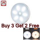 8 Led Motion Sensor Led Night Light Battery Powered Indoor Closet Wall Cabinet