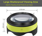 Magnifier  Rechargeable Dylviw 3x-5x Desktop Magnifying Glass  Large View Area A
