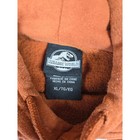 Jurassic Park Dinosaur Logo Hoodie Orange Graphic Sweatshirt Men s Xl