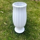Cemetery Vase For Grave Decorations With Metal Spike Headstones Flower White