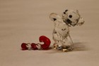 2016 Swarovski Crystal Figurine Kris Bear Christmas 5222231 With Box