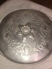 Vintage Everlast Forged Aluminum Hammered Covered Casserole Floral Theme