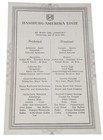 Vtg Antique Hamburg-amerika Linie Cruise Ship Menu 1933 Breakfast Lunch Dinner