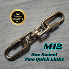 T316 Stainless Steel Swivel And Quick Link Kit  1 Swivel 2 Quick Links M12