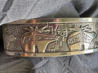 Carolyn Pollack Roderick Tenorio  Solid Sterling  Spirit Bear Cuff Bracelet