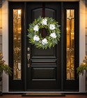 22-24 Inch Eucalyptus And Boxwood Wreaths For Front Door Front Door Wreaths F   