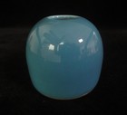 Chinese Old Natural Sky Blue Porcelain Water Pot Brush Washer Jar  qianlong 
