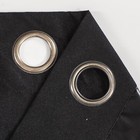 Set Of Two  2  100  Blackout Curtains Extra Wide 110 Inches - All Length - Black