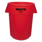 Rubbermaid Commercial Vented Round Brute Container 44 Gal Plastic Red Household