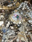 Vintage Victorian Jewelry Steampunk Craft Jewelry Parts   Misc 2 Pounds Lot C