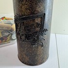 Large Lot Of Mixed Beer Bottle Caps And Corks Rustic Metal Cap Holder Container