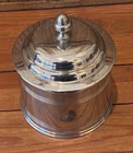 Williamsburg Kirk Stieff Pewter Tobacco Humidor Lidded Canister 7 5  Usa