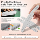 100 180 Grit Nail Files  10pcs Zebra Emery Boards For Nails   Dual-sided 100 Gri