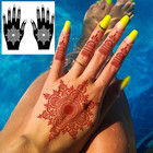 12 Sheets Henna Tattoo Stencil Kit For Arm Hands