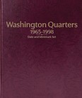 Washington Quarters  1965-1998 Date   Mintmark Set - Whitman Prestige    Album