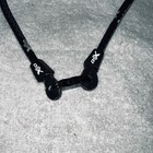Phiten Rakuwa X50 22    Necklace Black Cloth Health Relaxation