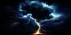 Lightning Cloud Aquarium Background Self-adhesive Hd Poster Fish Tank Sticker