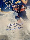 Brett Hull Signed 16x20 Photo Comp Le 16 Jsa Coa The Golden Brett Blues