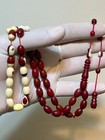 Antique Bakelite Rosary Billiard Balls 43                                                                        