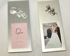  Silver Photo Picture Frame Baby W  Toy Rattle Or Wedding Doves Shower 5 3 4 