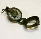 Wwii Military Compass Antique Nautical Brass Vintage Pocket Compass