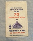 1960 Cleveland Indians Fisher   s Save-a-tape Envelope