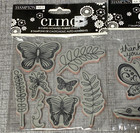 New Hampton Art Clear Rubber Cling Stamps Christmas Birds Alphabet Lot Of 6