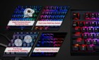 Gigastone Gk-12 Wired Gaming Keyboard  Rgb Led  Brown Switch Mechanical Keyboard