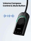 Sound Card Audio External 3 5mmmicrophone Audio Adapter Laptop Ps5 4 Headset Usb