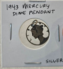 Vintage Coin Lot 5 Silver Walking Half Mercury Pendant Indian Head Wwii Germany
