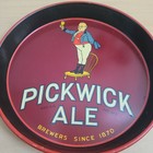 Vintage Pickwick Ale Beer Tray Haffenreffer Brewing Boston Ma 12  Mr  Pickwick