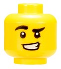       new Lego Male Guy Boy Man Minifig Minifigure Head People Face Grin