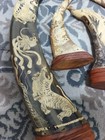 Vintage Set Of Asian Water Buffalo Hand-carved Horns