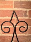 Wrought Iron Wicker Wall Basket Planter Pocket Scrollwork Farmhouse