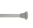 1  Nickel Square Single Curtain Rod  30-84   Nickel