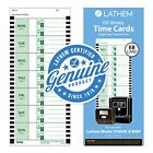 Lathem Time Cards  E8-100  Weekly  1-sided  8 1 2  X 3 3 4   White  Box Of 