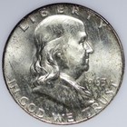 Gem Bu 1963-d Franklin Half Dollar Ngc Ms65 Old Fat Fatty Holder Zjkem